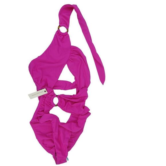 Lovers and Friends Women’s Feeling Myself One Piece Swim Suit in Magenta Sz XS - Picture 2 of 5